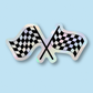 Racing Flag Suncatcher Window Sticker