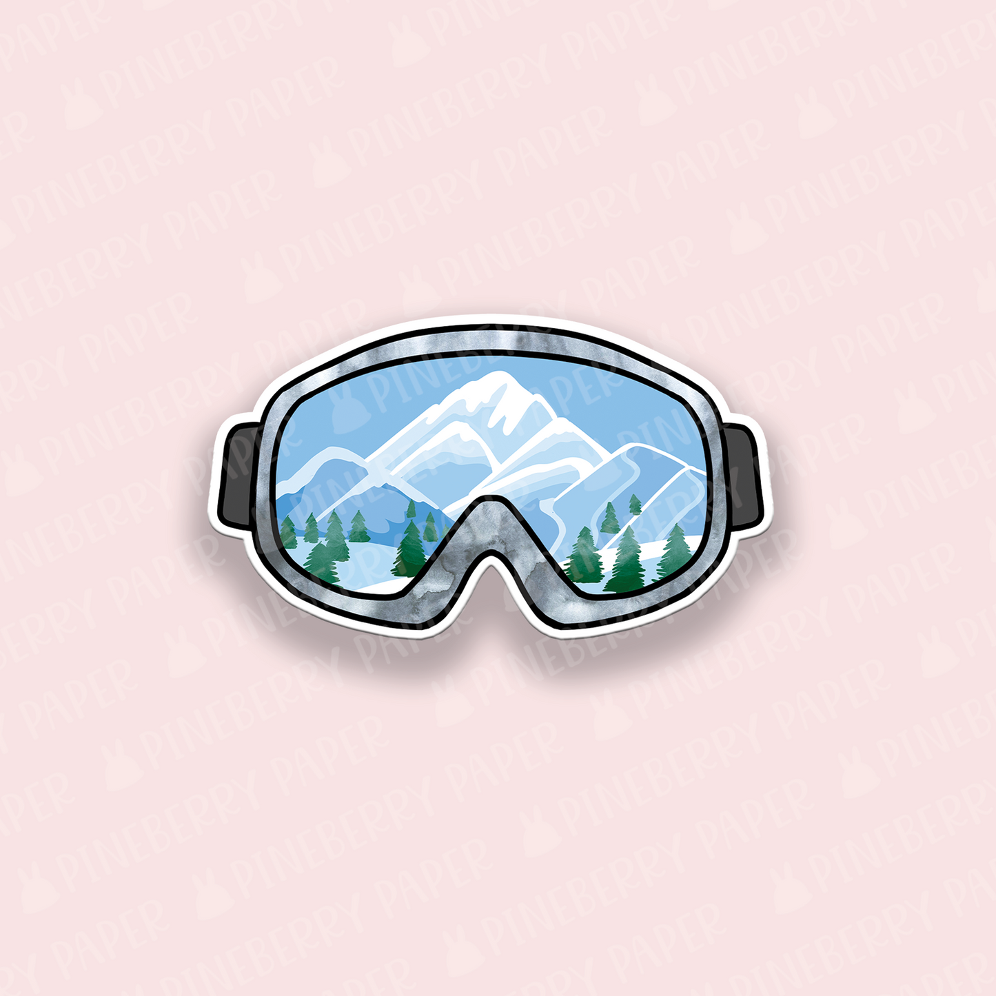 Ski/Snowboard Goggle Vinyl Sticker