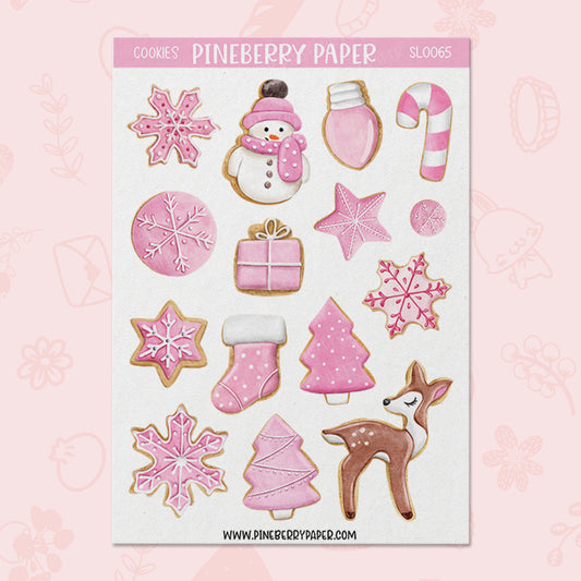 Pink Christmas Sugar Cookies | SL0065