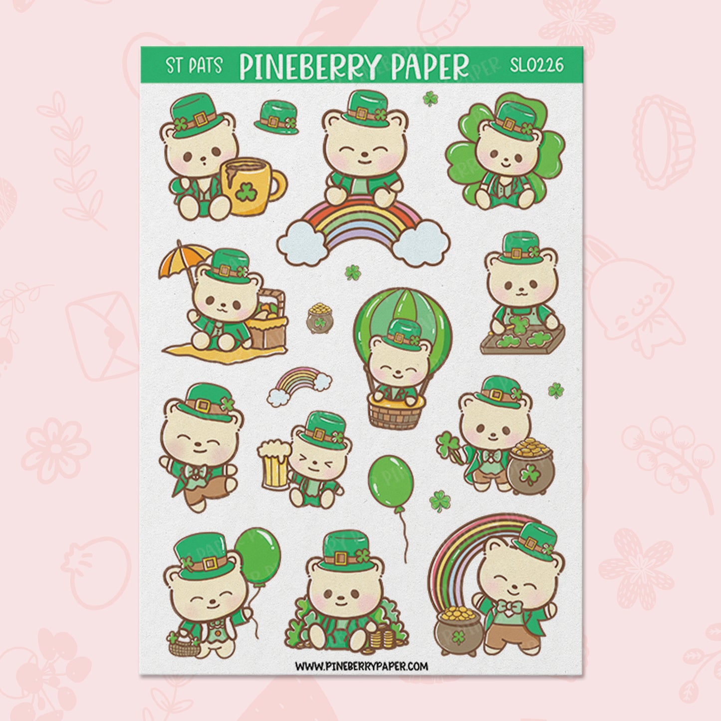 St Patricks Bear  | SL0226