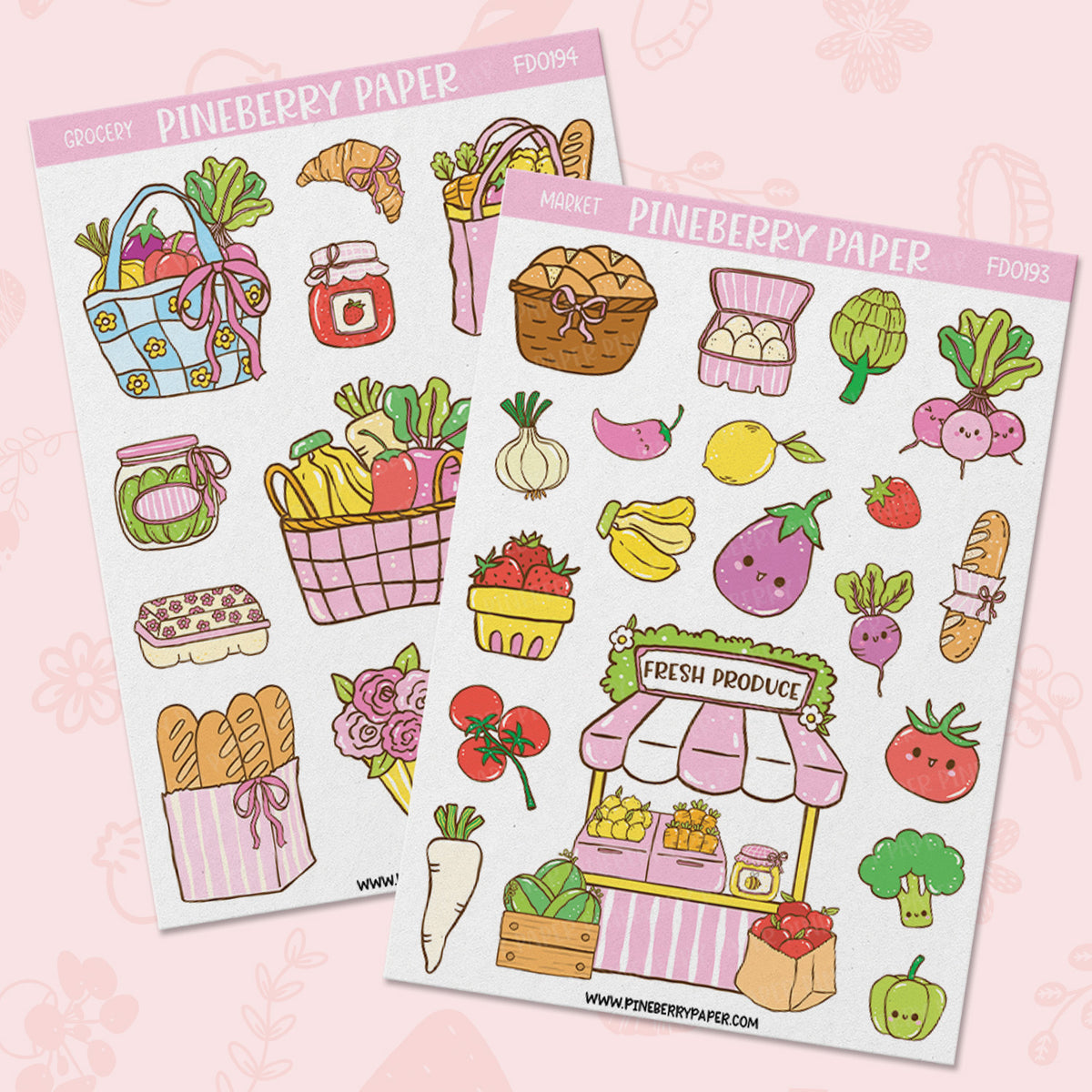 Farmers Market Set | FD0193 | FD0194 | Transparent Matte Material