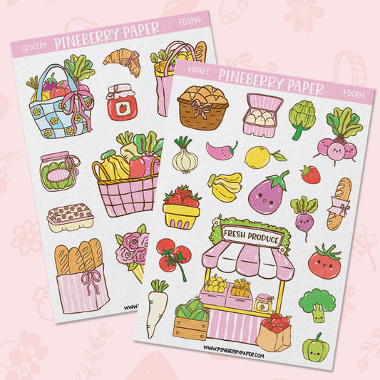 Farmers Market Set | FD0193 | FD0194 | Transparent Matte Material