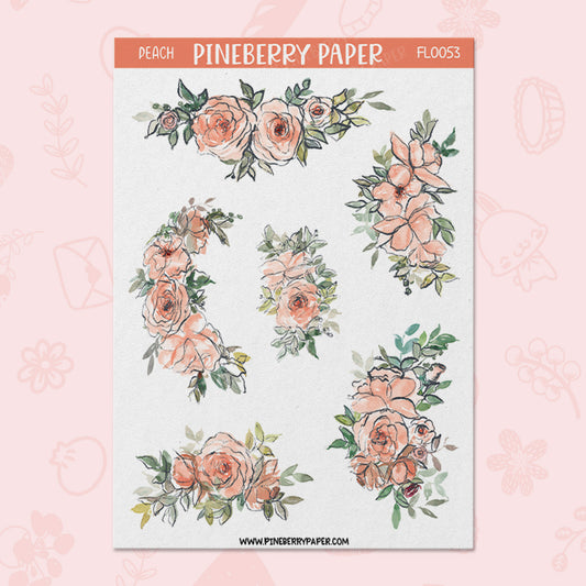 Peach Florals | FL0053