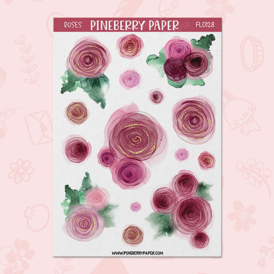 Alcohol Ink Roses | FL0128