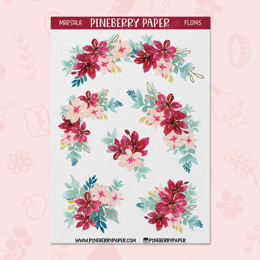 Marsala Florals | FL0145