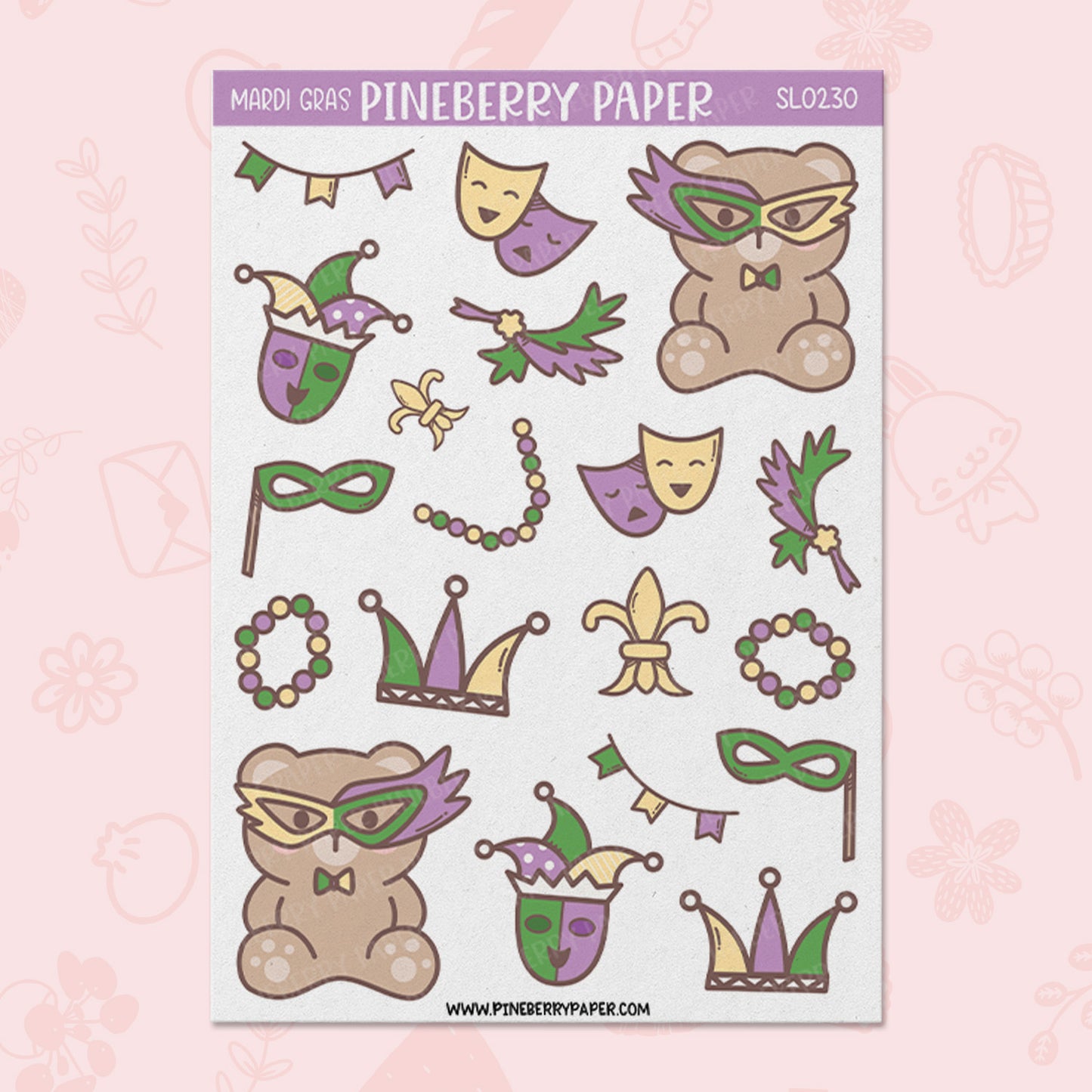 Mardi Gras Bears | SL0230