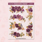Burgundy Florals | FL0120