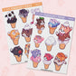 Ice Cream Cat Set | AN0038 & AN0039
