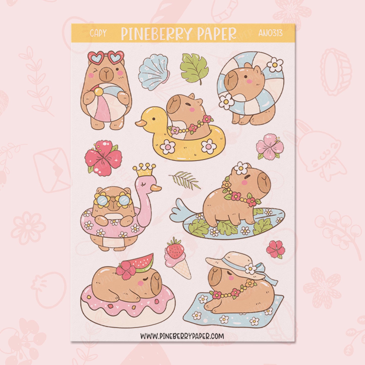 Summer Capybara | AN0313