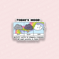 Today's Mood Weather Report Vinyl Sticker