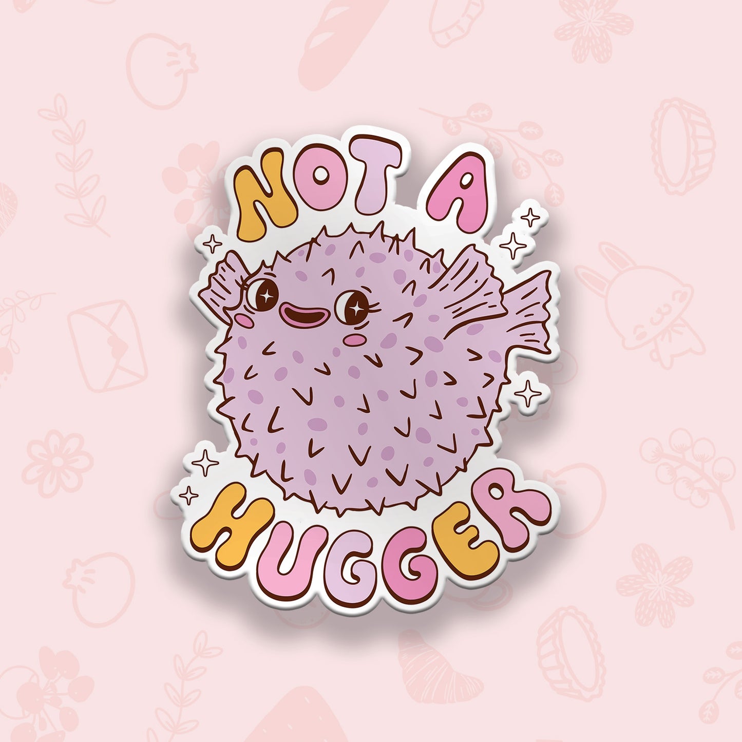 Not a Hugger Vinyl Sticker