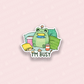 Busy Frog Vinyl Sticker