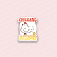 Chicken Poop Vinyl Sticker