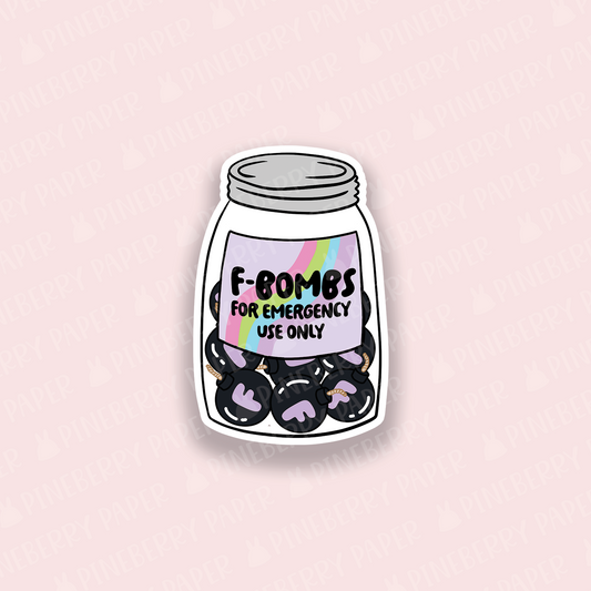 F Bombs Vinyl Sticker