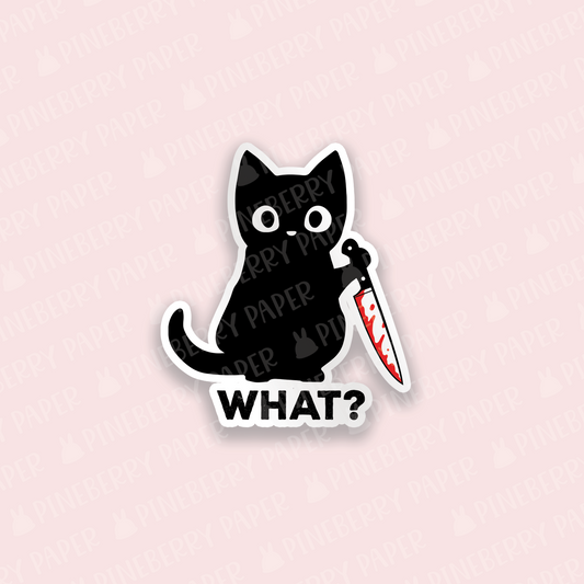 Murder Cat Vinyl Sticker