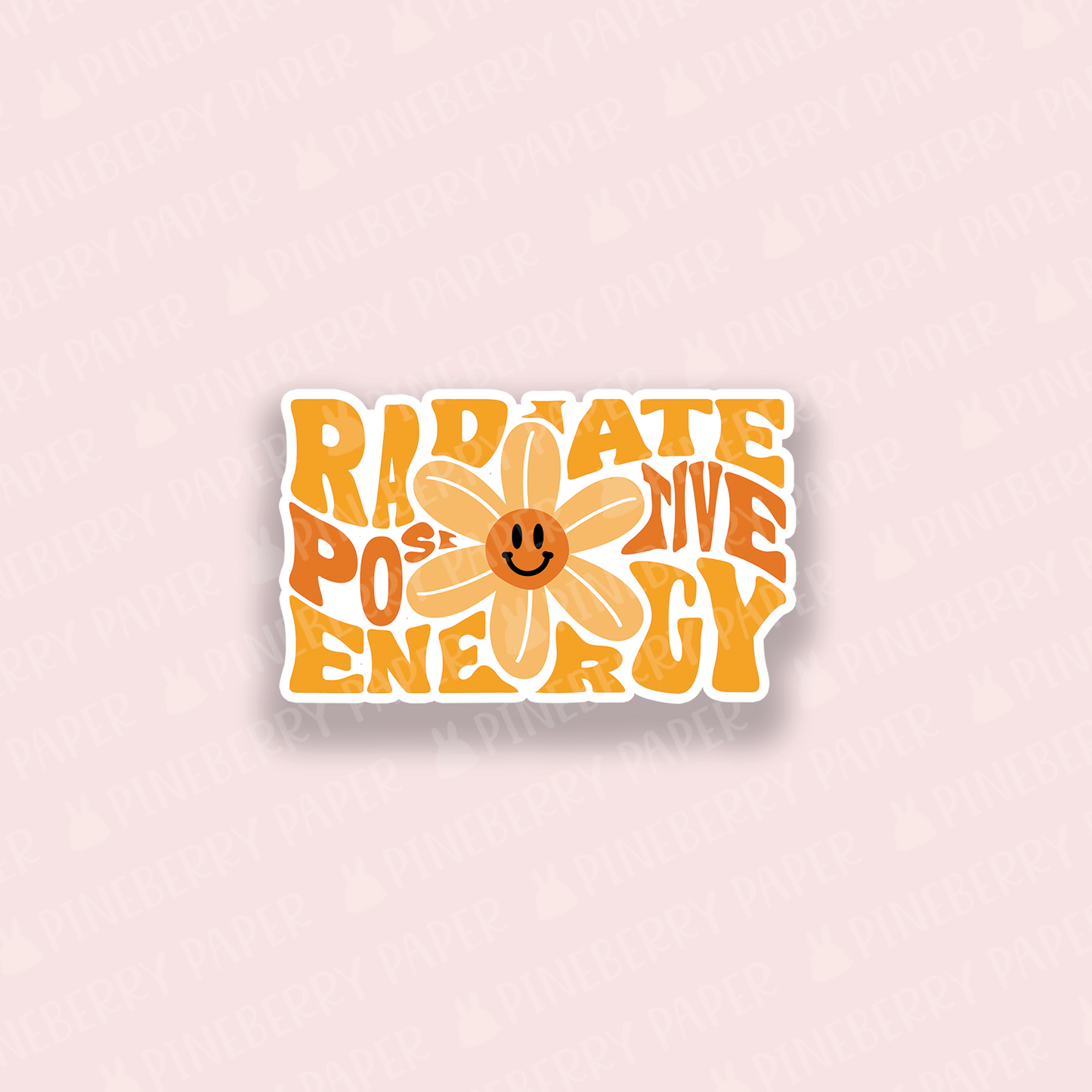 Radiate Positive Energy Vinyl Sticker