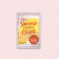 Shrimp Chips Vinyl Sticker