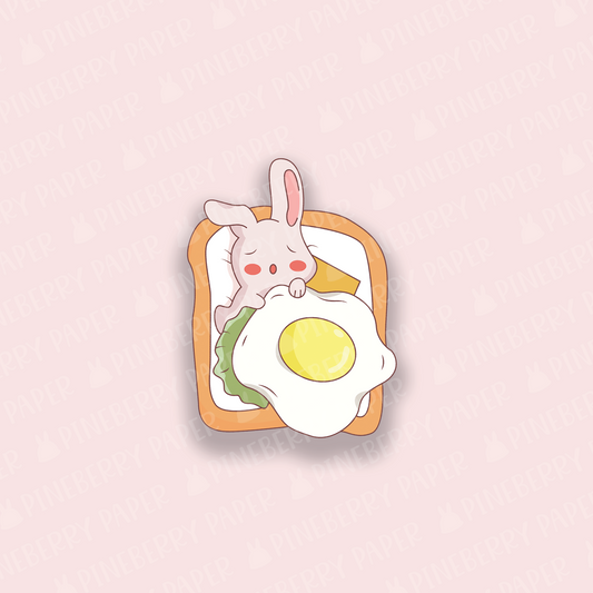 Sleeping Bunny Vinyl Sticker