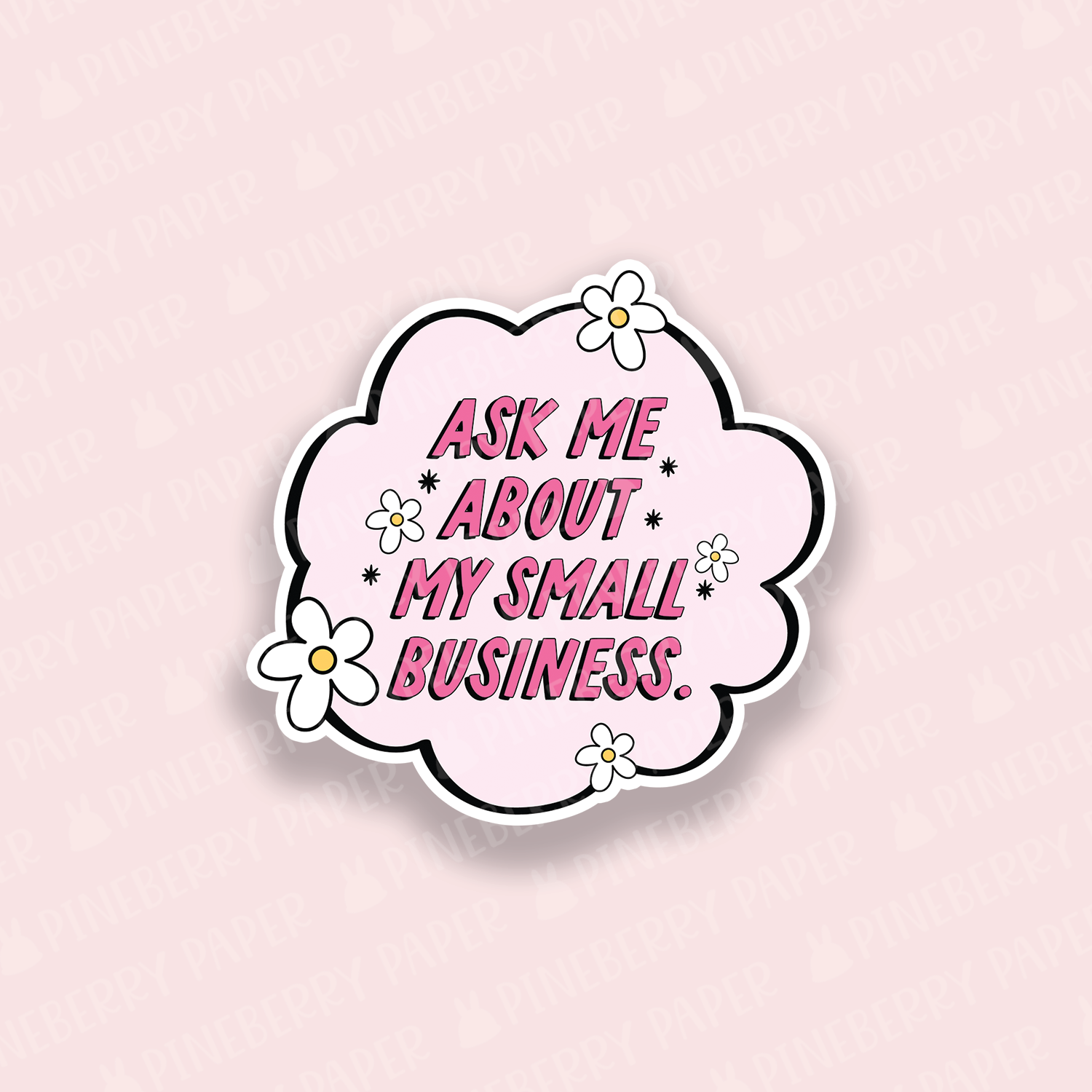 Small Business Vinyl Sticker – Pineberry Paper