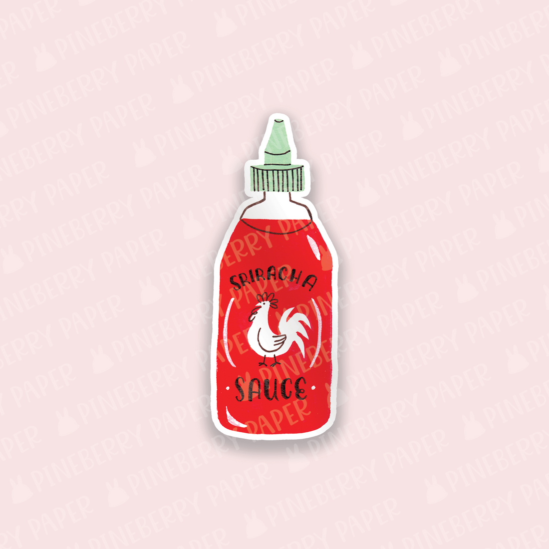 Sriracha Vinyl Sticker – Pineberry Paper