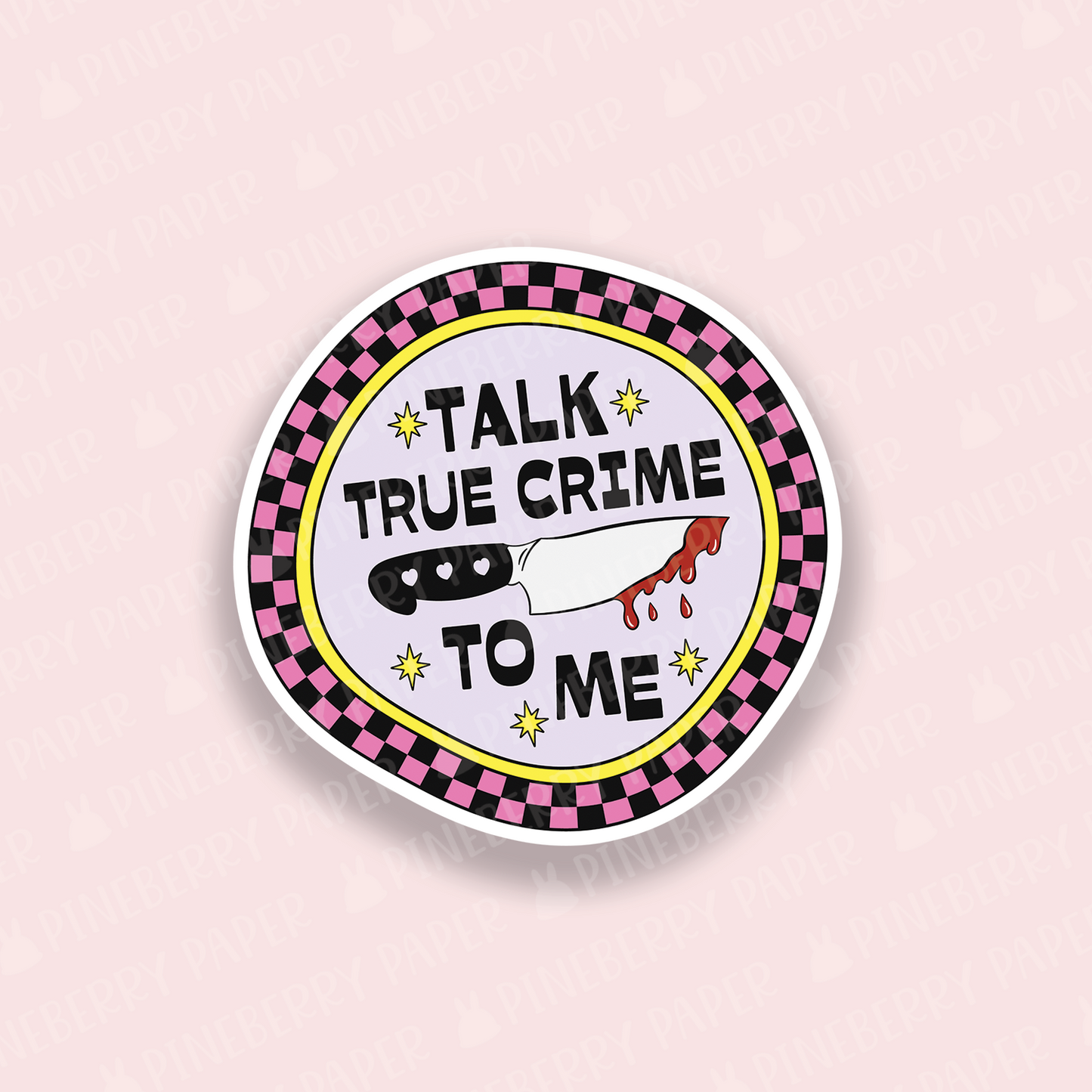 Talk True Crime Vinyl Sticker