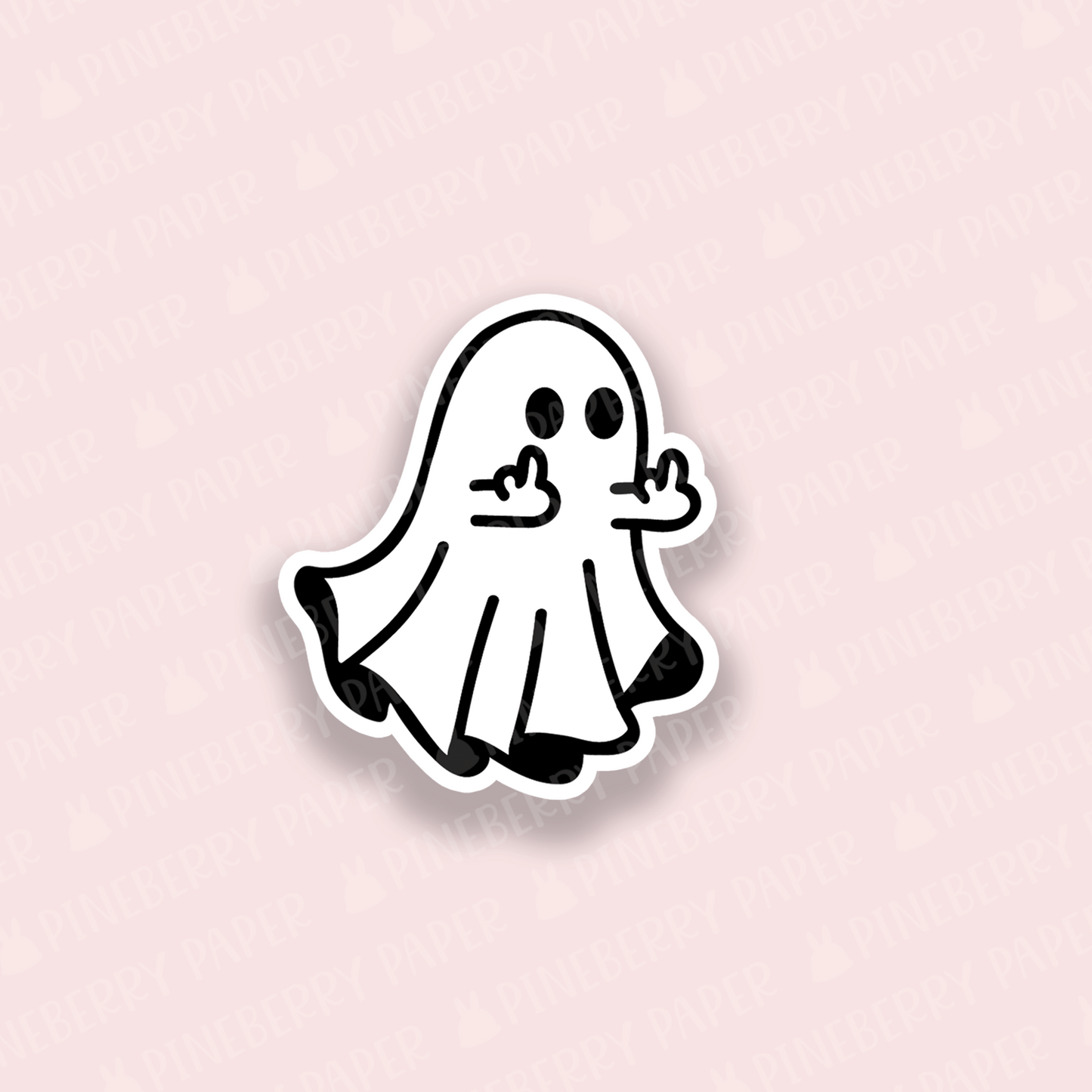 Funny Ghost Vinyl Sticker