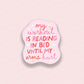 Reading is My Workout Vinyl Sticker