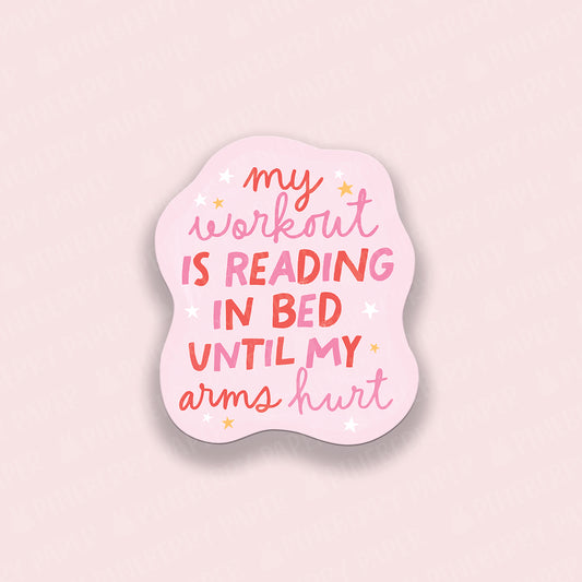 Reading is My Workout Vinyl Sticker