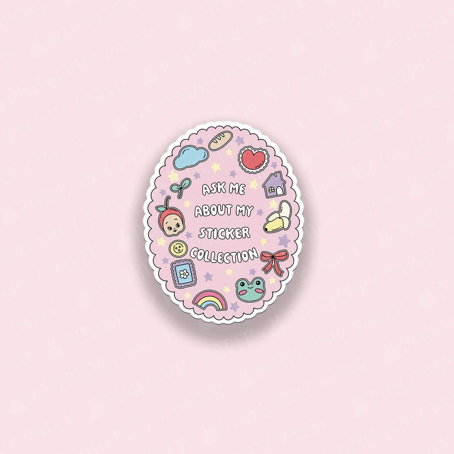 Ask Me About My Sticker Collection Vinyl Sticker