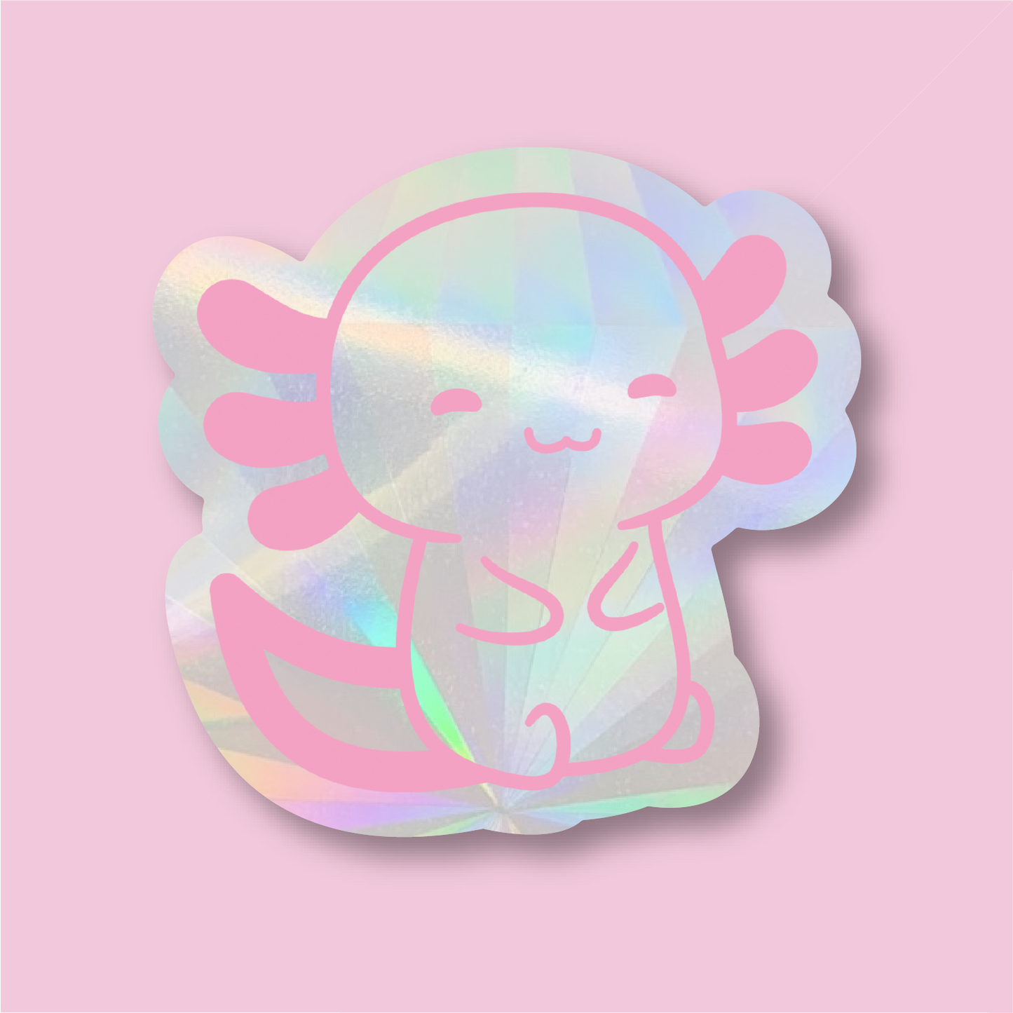 Axolotl Suncatcher Window Sticker