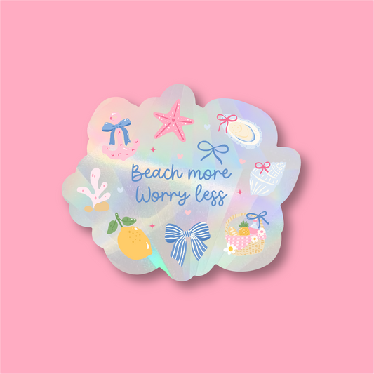 Beach More Window Suncatcher Window Sticker