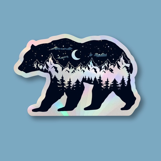 Wilderness Bear Suncatcher Window Sticker