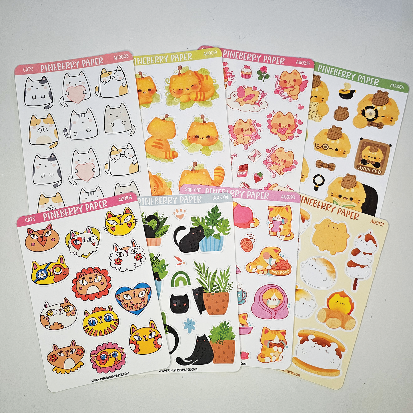 Cat Sticker Bundle | 8 sheets