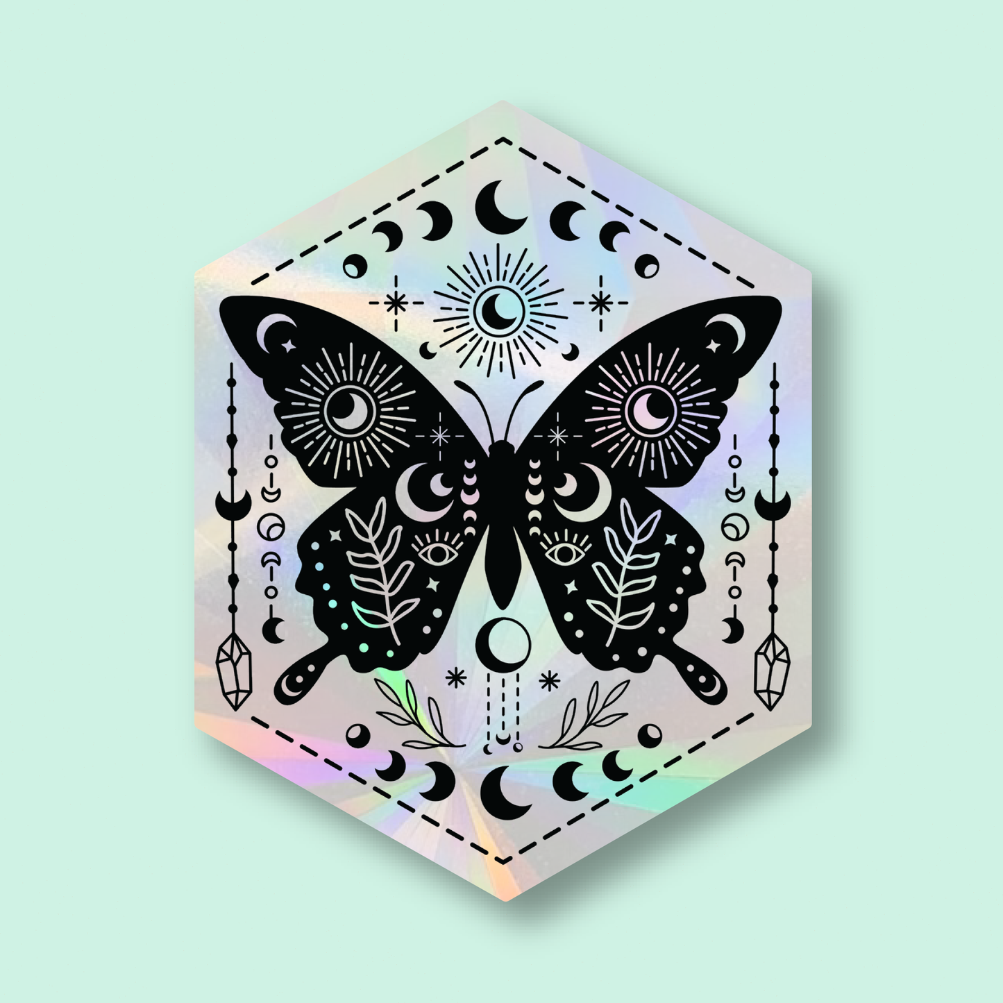 Celestial Butterfly Suncatcher Window Sticker