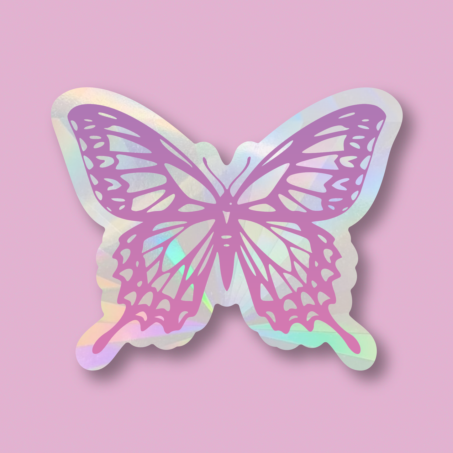 Purple Butterfly Suncatcher Window Sticker