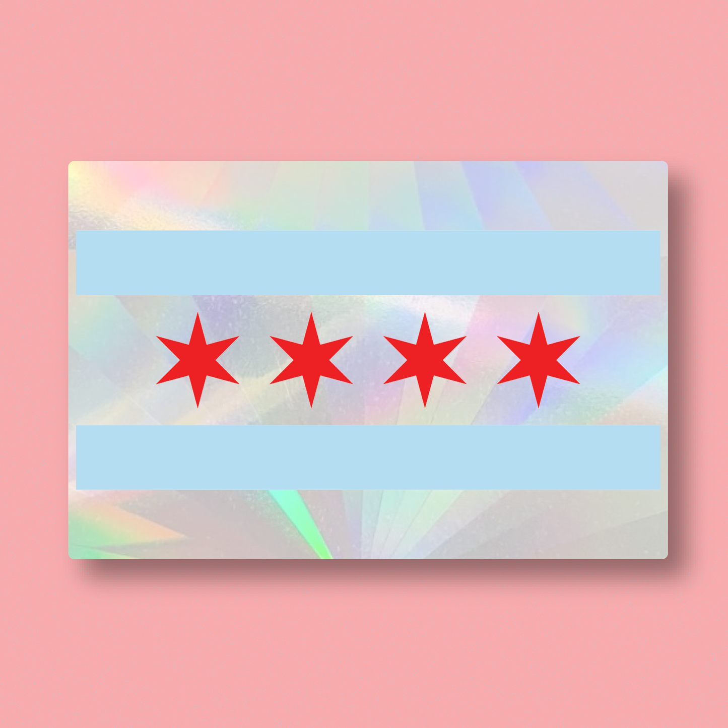 Chicago Flag Suncatcher Window Sticker