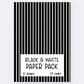 Black & White Paper Pack