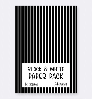 Black & White Paper Pack