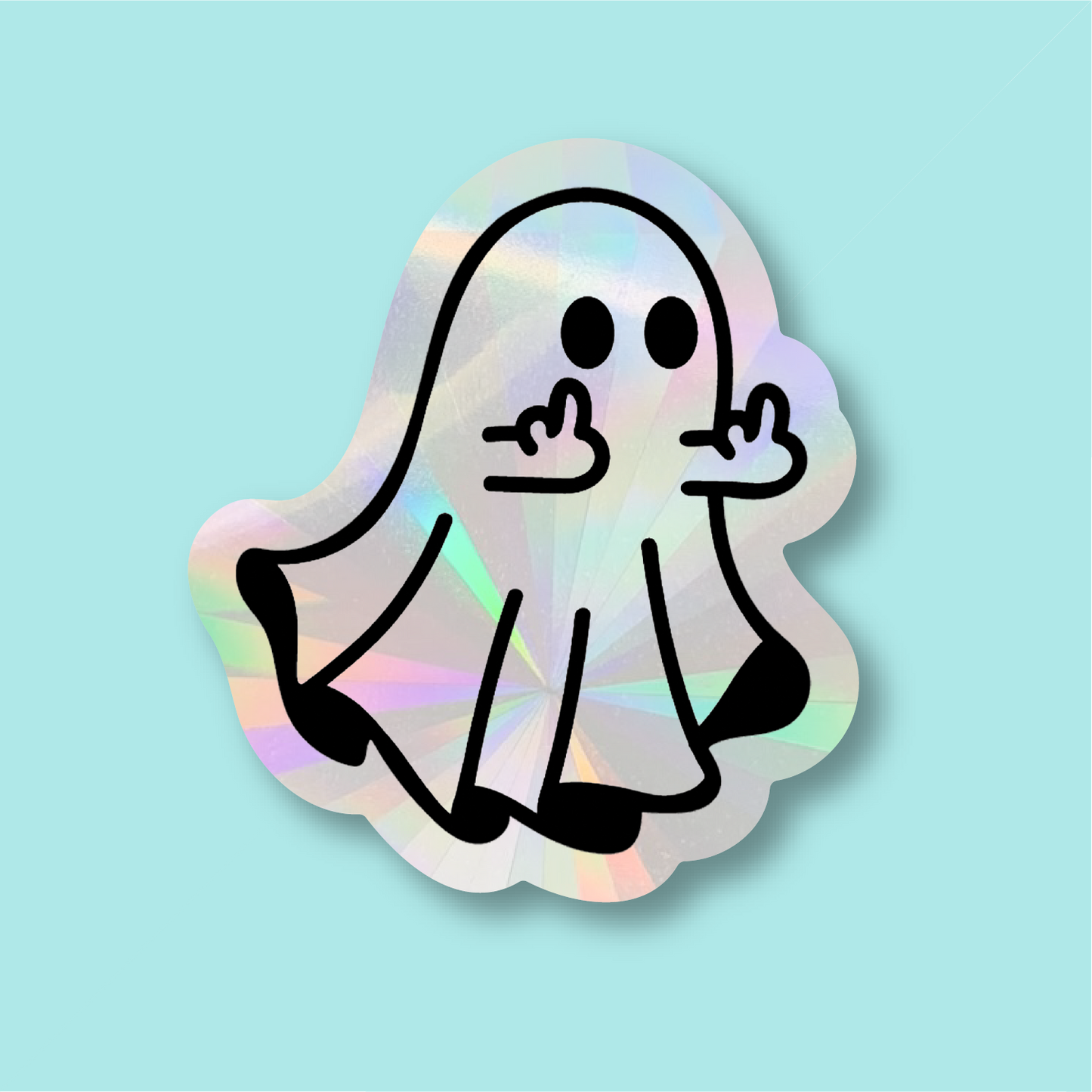 Funny Ghost Suncatcher Window Sticker