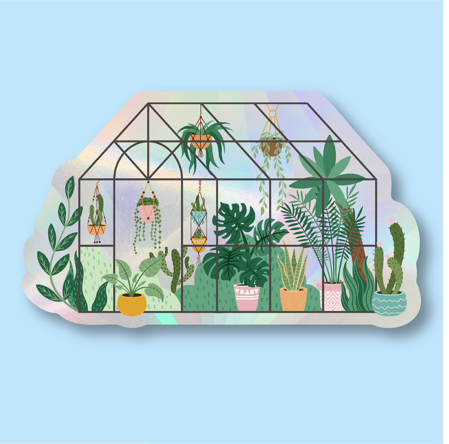 Greenhouse Suncatcher Window Sticker