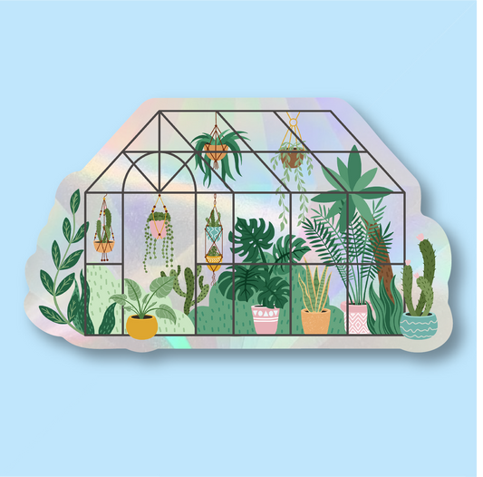 Greenhouse Suncatcher Window Sticker