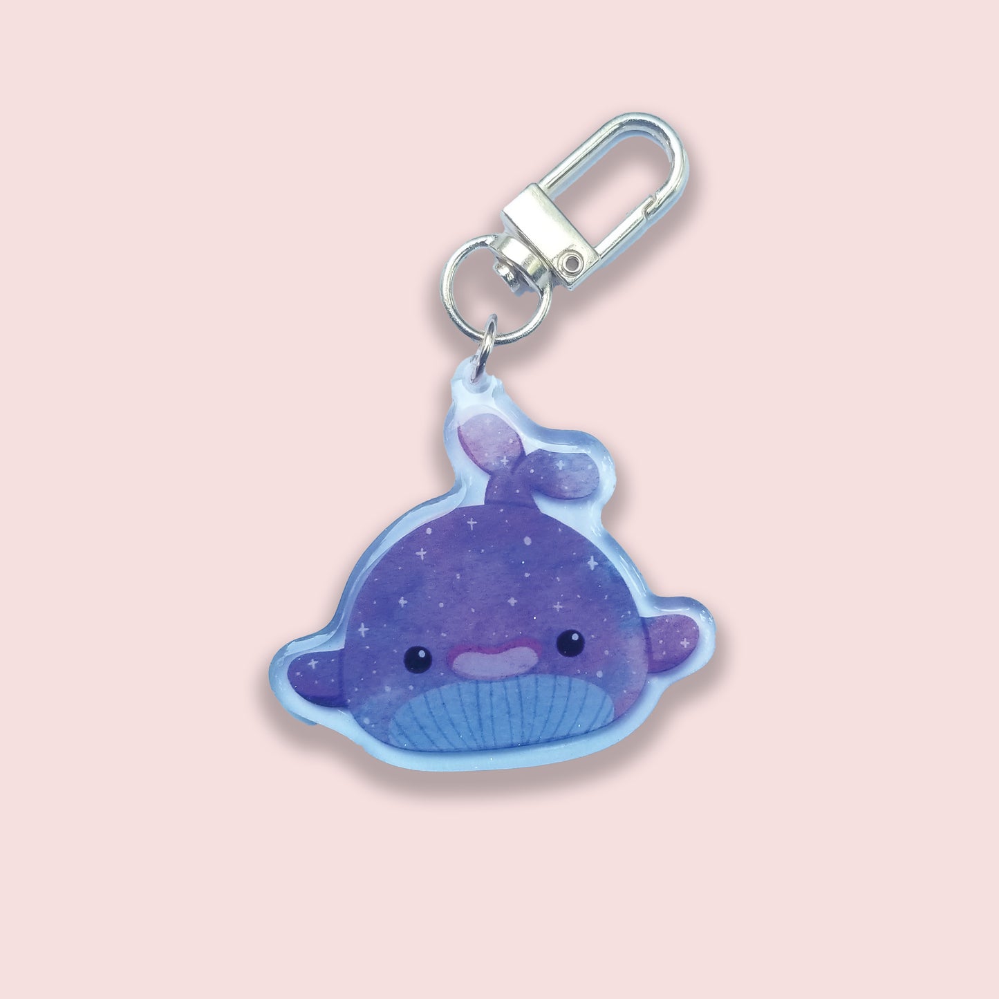 Blue Whale (Glitter) Keychain