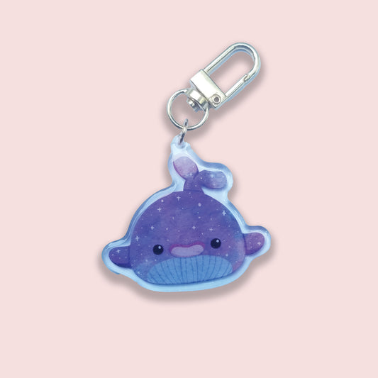 Blue Whale (Glitter) Keychain