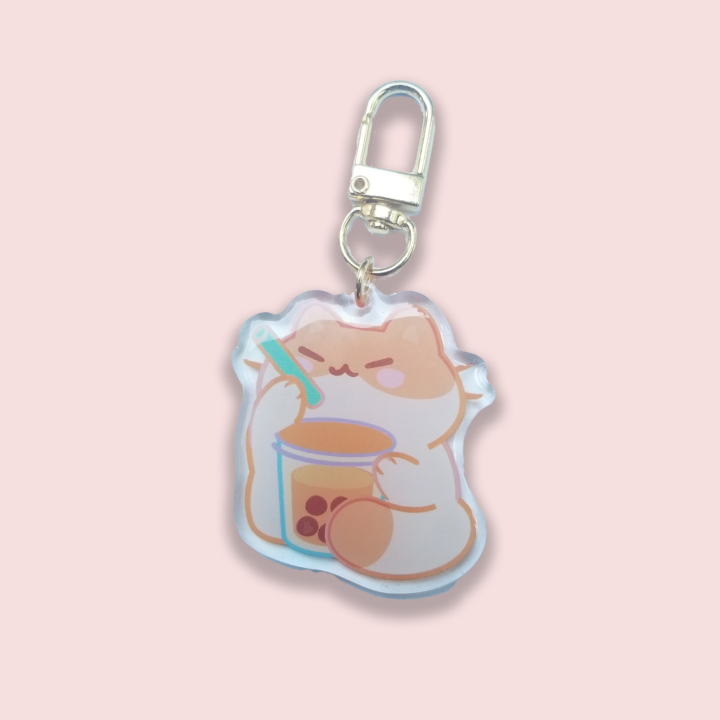 Boboco Keychain Boba Cat Keychain – Pineberry Paper