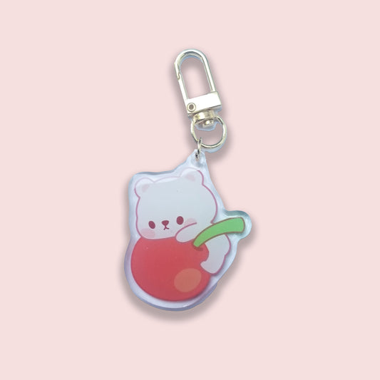 Cherry Bear Keychain