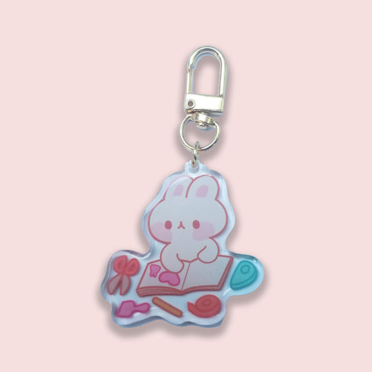 Stationery Bunny Keychain