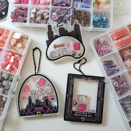 Custom CPC Shaker Keychain | Art Deco Frame | Chicago Skyline Dome