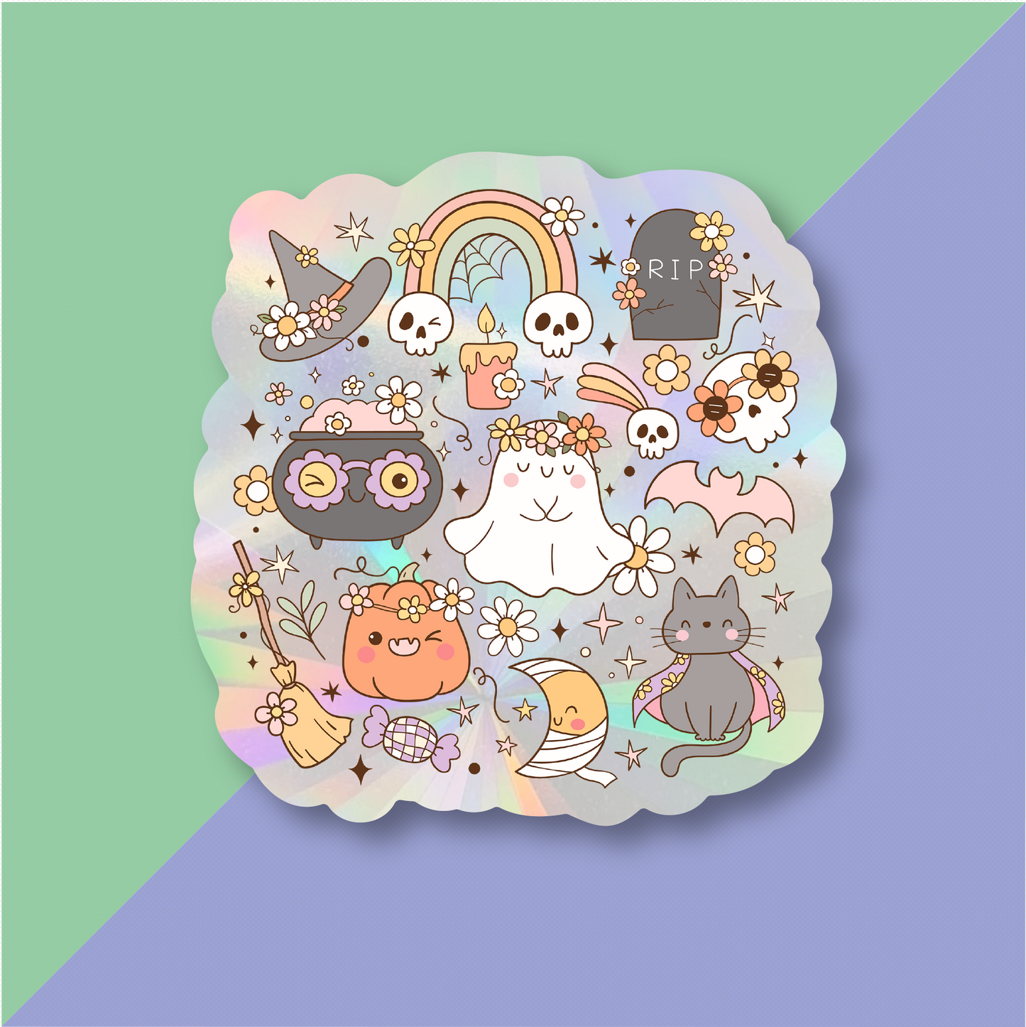 Cute Halloween 2 Suncatcher Window Sticker