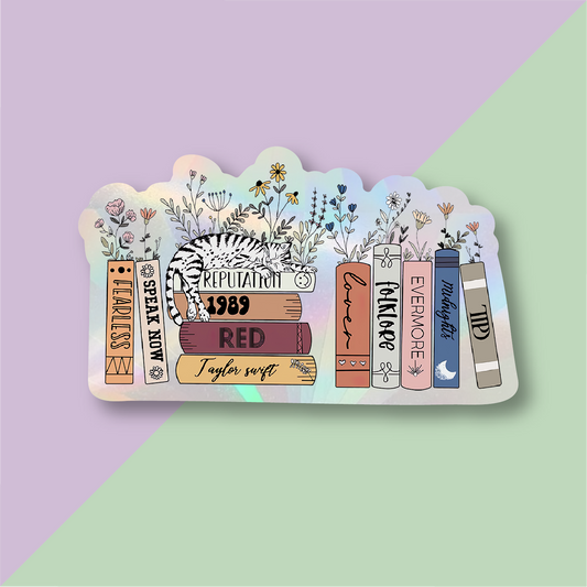 Eras Books Suncatcher Window Sticker