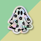 Flower Ghost Suncatcher Window Sticker